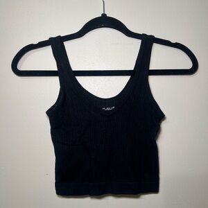 UO Out from Under Black Ribbed Women's Tank Top